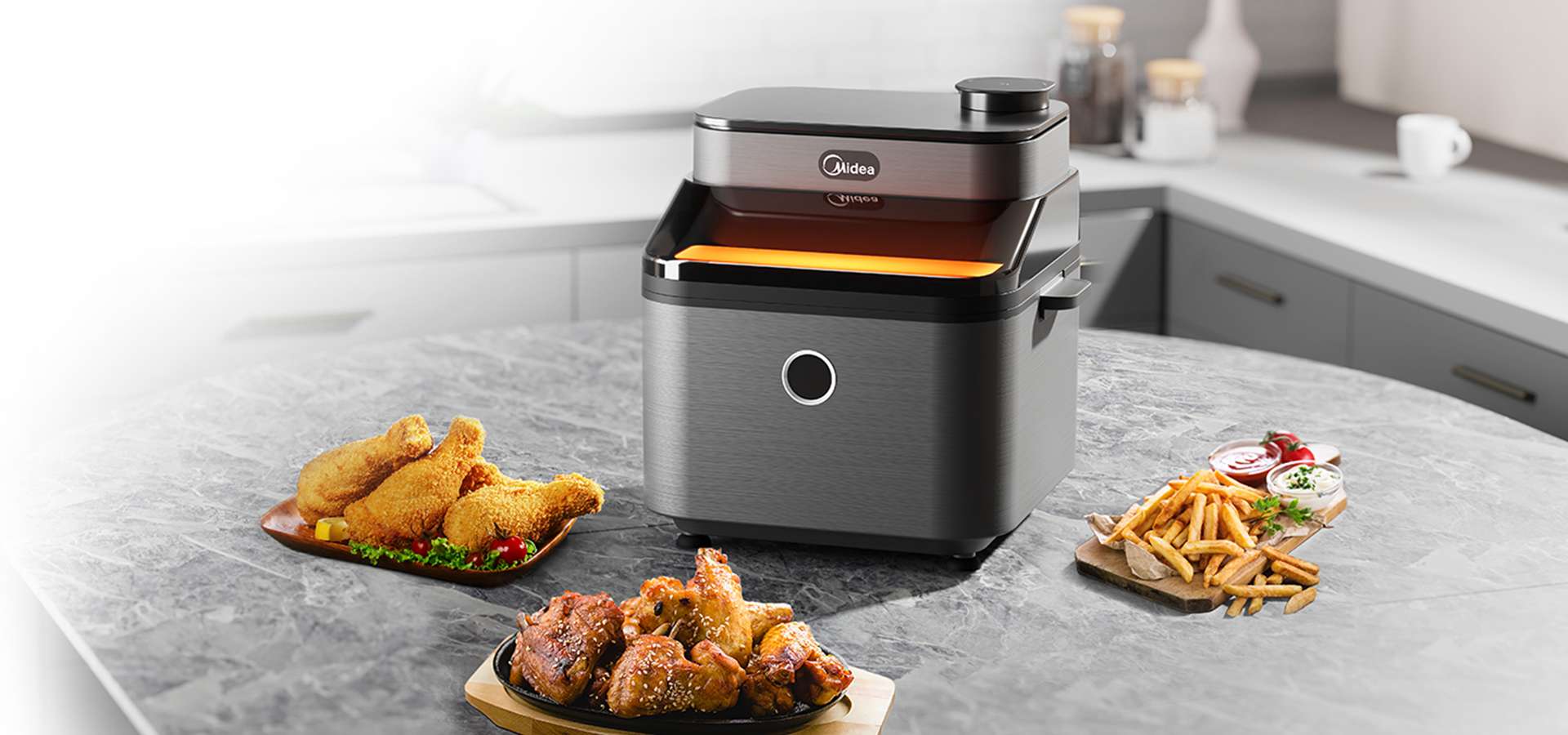 Multi cook best sale fryer midea